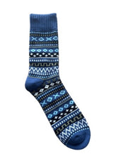 Load image into Gallery viewer, Nordic Winter Boot Socks- Blue Borealis