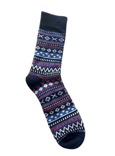 Nordic Winter Boot Socks- Nordic Night Sky