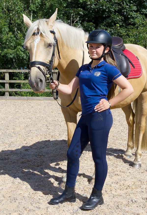 Thermal Riding Leggings- Navy Blue