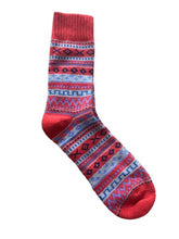 Load image into Gallery viewer, Nordic Winter Boot Socks- Fiery Fjord