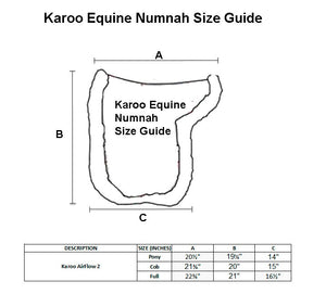 Karoo AirFlow2 Numnah Saddle Pad - BROWN