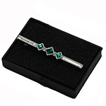 Elegance Stock Pin Emerald