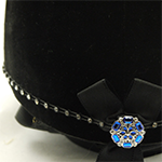 Saphire centre Swarovski Diamante Elastic Hat Band